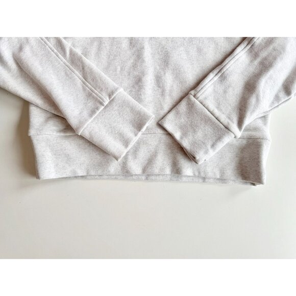 ATHLETA Retroplush Revive Fog Grey Heather Cotton Crew Neck Sweatshirt, Size XS - Picture 5 of 12